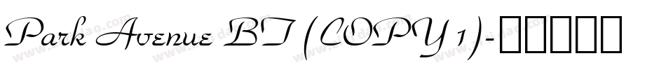 Park Avenue BT (COPY 1)字体转换